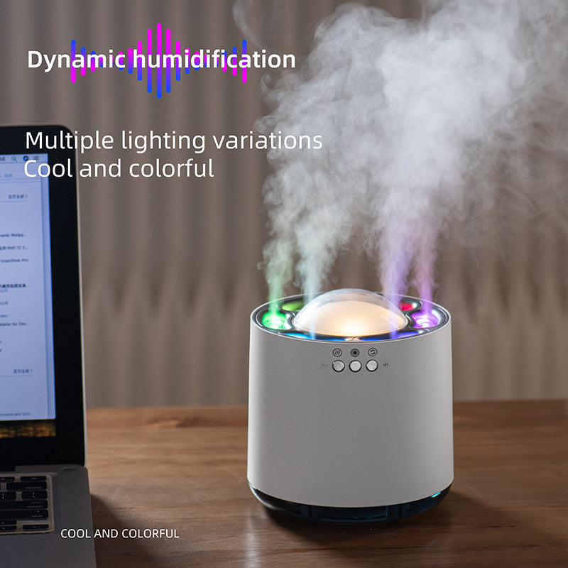 H2O Smart Home Humidifier – USB Powered, Voice Activated with Color LED Light