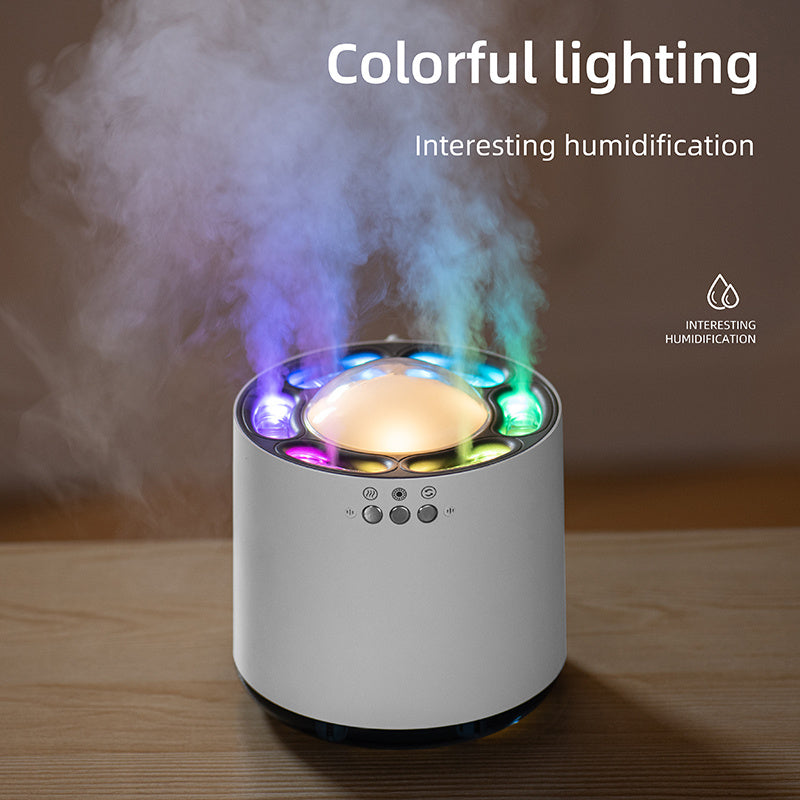 H2O Smart Home Humidifier – USB Powered, Voice Activated with Color LED Light