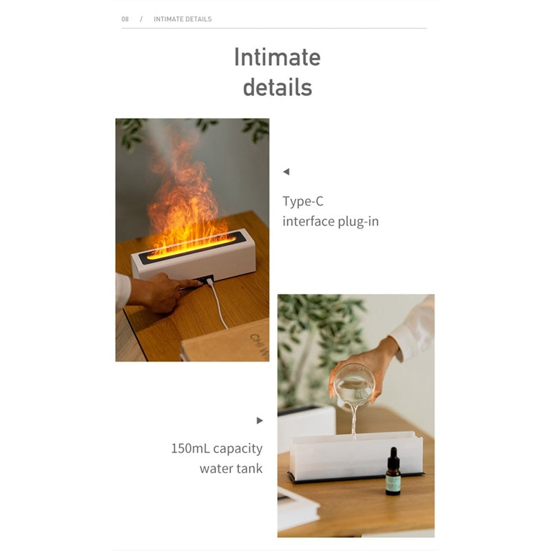 7-Color Flame Aromatherapy Diffuser