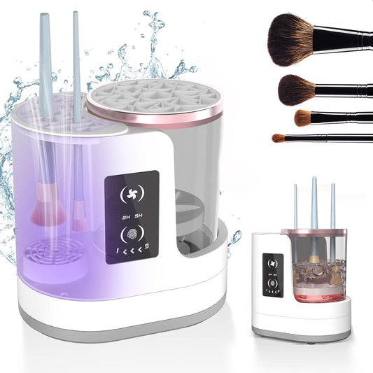 Fast Electric Brush Cleaning Machine – Makeup Brush Washer with Stand