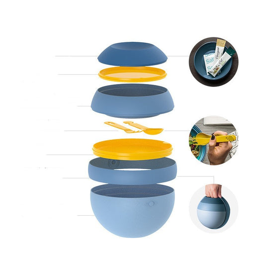 Round Bento Lunch Box – Airtight Food Storage Container