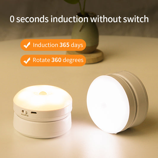 Smart LED Sensor Light with 360° Rotation – Auto On/Off Night Light