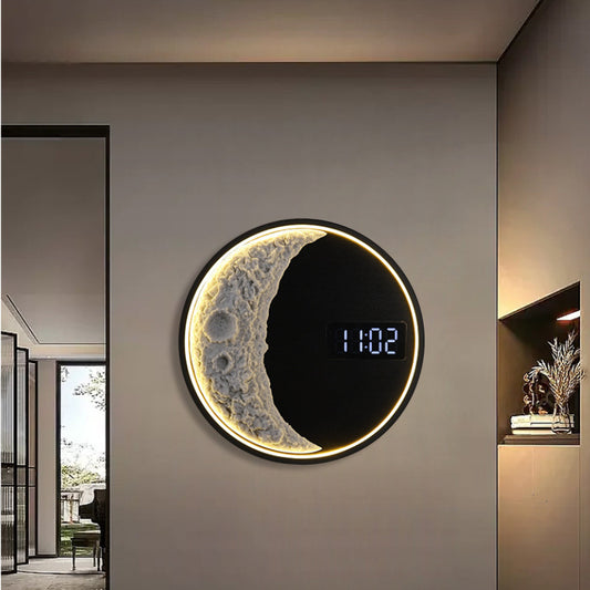 LED Moon Wall Light – Minimalist Modern Wall Lamp for Living Room