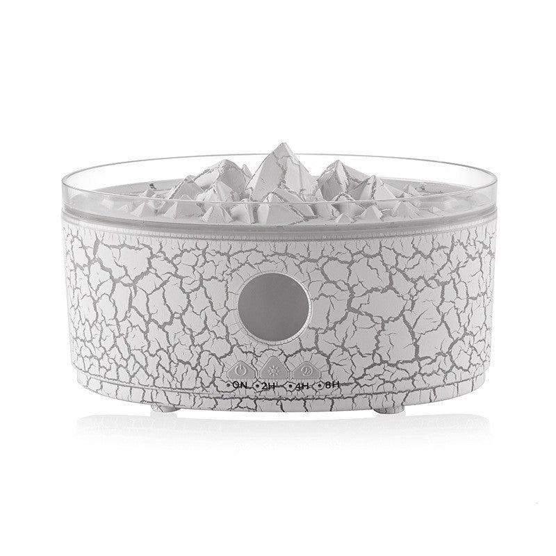 Volcano Flame Aroma Diffuser – Desktop Essential Oil Humidifier with LED Light