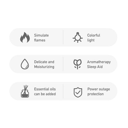 7-Color Flame Aromatherapy Diffuser