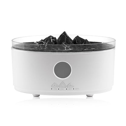 Volcano Flame Aroma Diffuser – Desktop Essential Oil Humidifier with LED Light