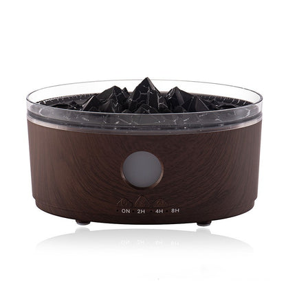 Volcano Flame Aroma Diffuser – Desktop Essential Oil Humidifier with LED Light